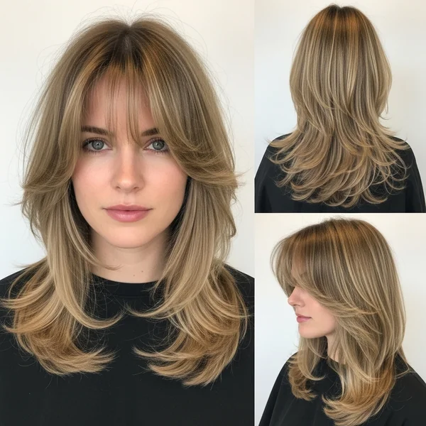 Long Layered Haircuts With Wispy Bangs