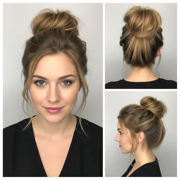Messy Bun Hairstyles Round Face