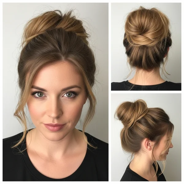 Messy Bun Hairstyles Thin Hair