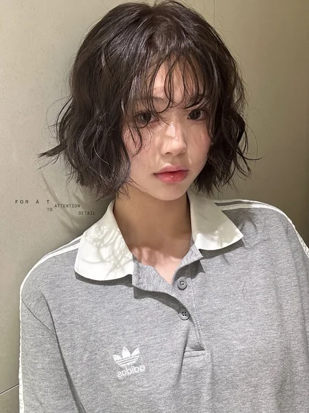 Messy Chocolate Shag with Choppy Face-Framing Fringe