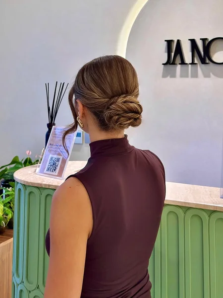 Minimalist Sleek Twisted Bun for Fine Hair