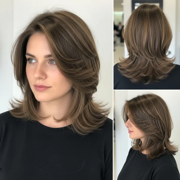 Multi Layer Haircut Shoulder Length