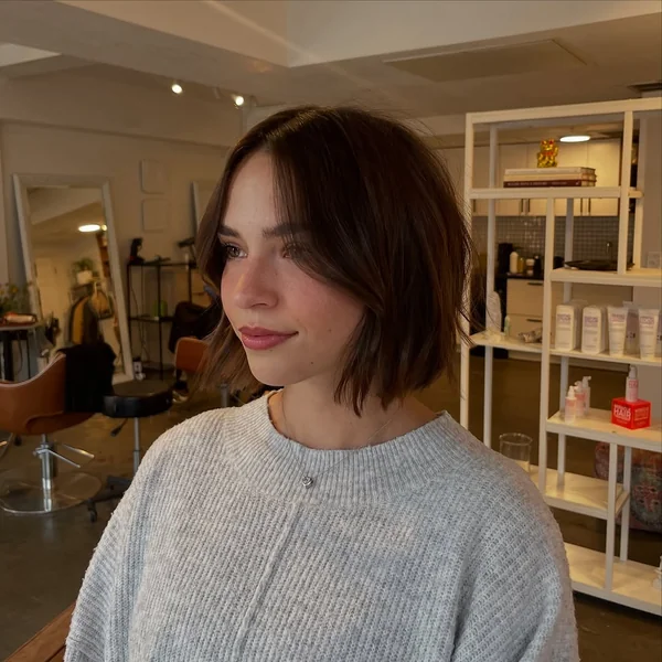 Nordic Platinum Bob with Lived-In Texture and Depth