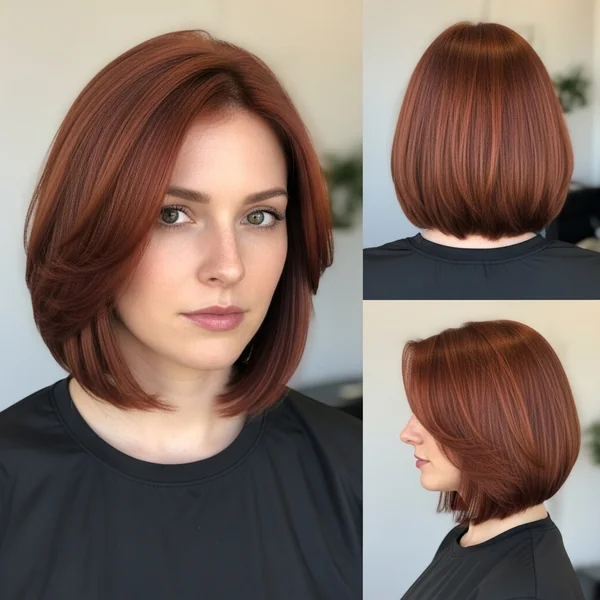 Red Hair Bob Haircut Shoulder Length