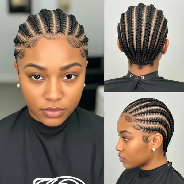 short braided cornrow hairstyles