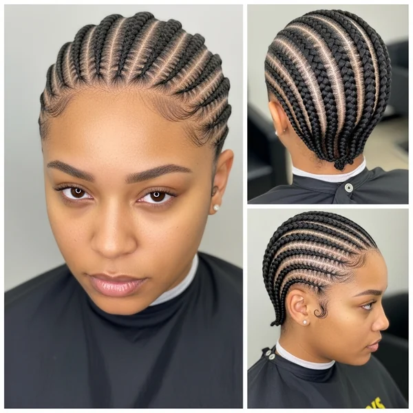 short cornrow hairstyles
