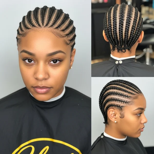 short cornrow hairstyles braids