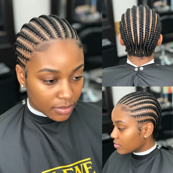 short cornrow hairstyles for black women