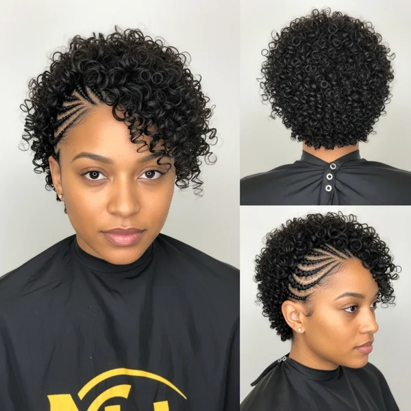 short curly braided hairstyles