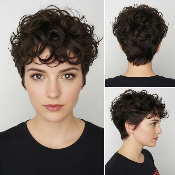 Short Curly Pixie Hairstyles