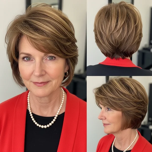 Short Layered Haircuts Over 50