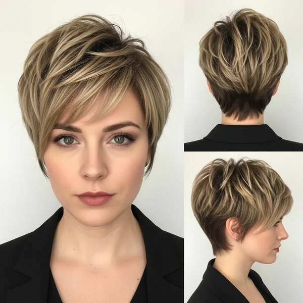 Short Pixie Haircuts For Thick Hair Edgy