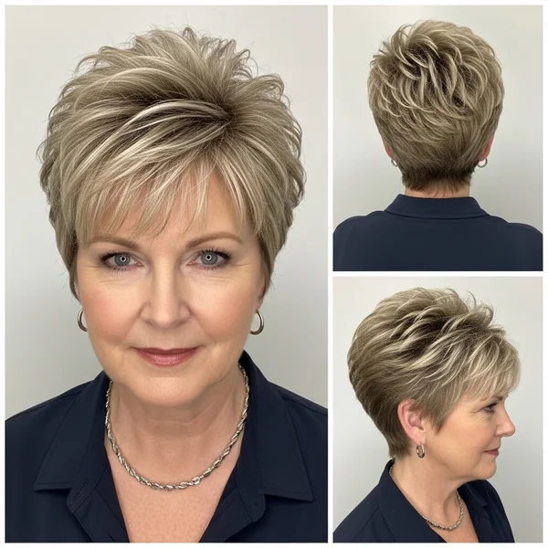Short Spiky Haircuts For Women Over 50