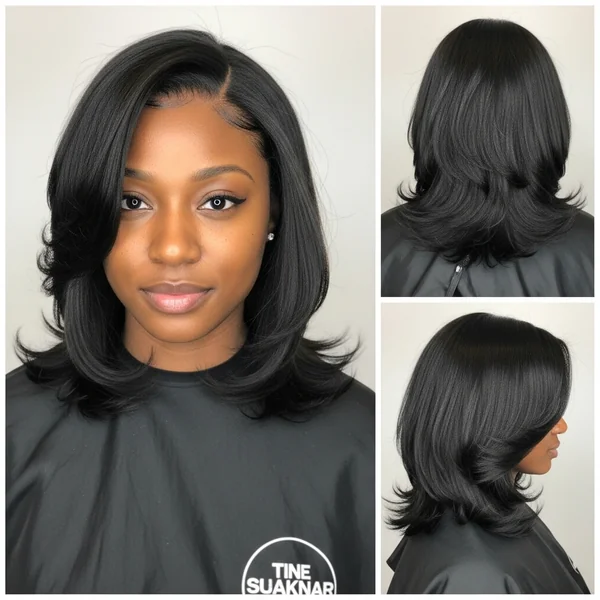Shoulder Length Haircut Black Women