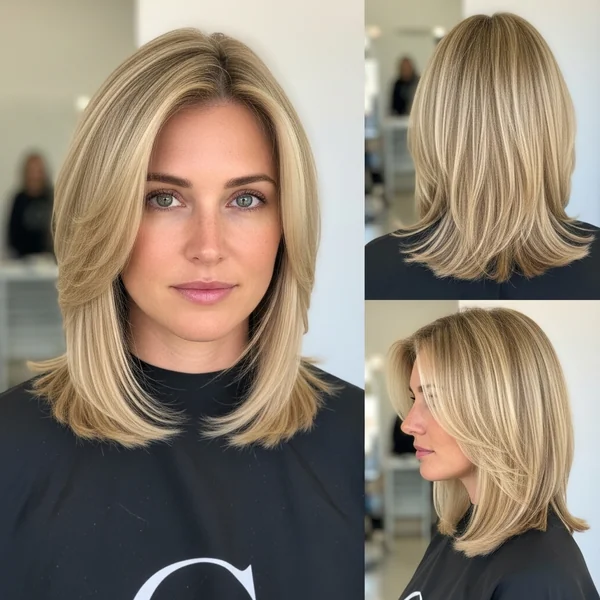Shoulder Length Haircut Blonde
