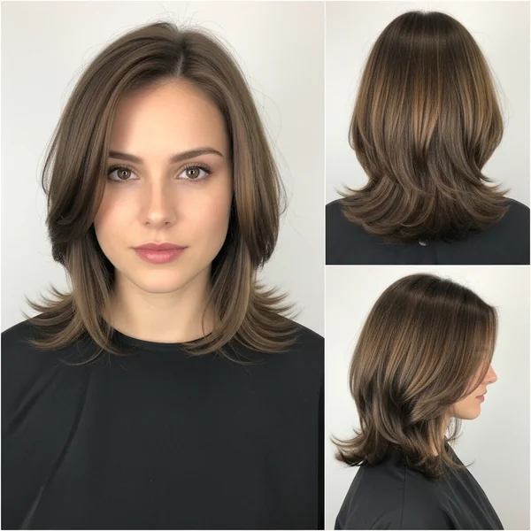 Shoulder Length U-Shaped Haircut
