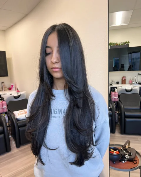 long layered haircuts straight hair