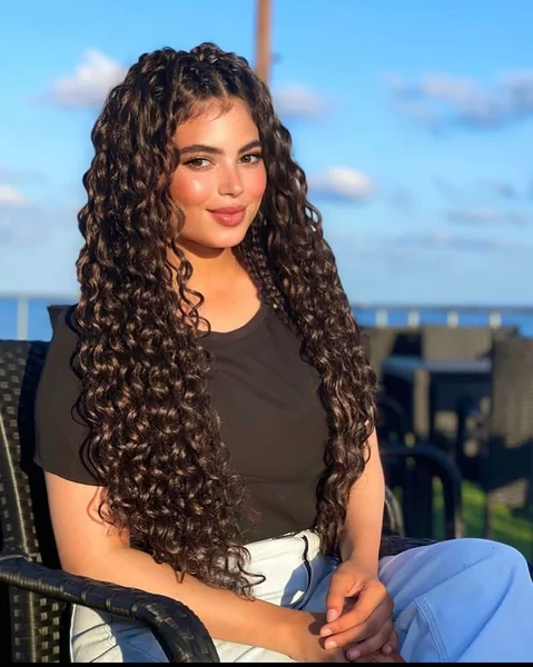 half braided half curly hairstyles