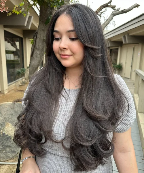 long layered haircuts for fine hair