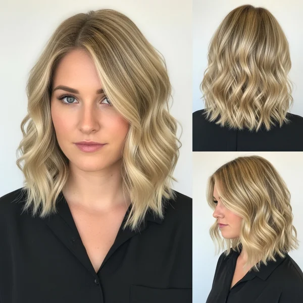 Wavy Blonde Bob Hairstyles