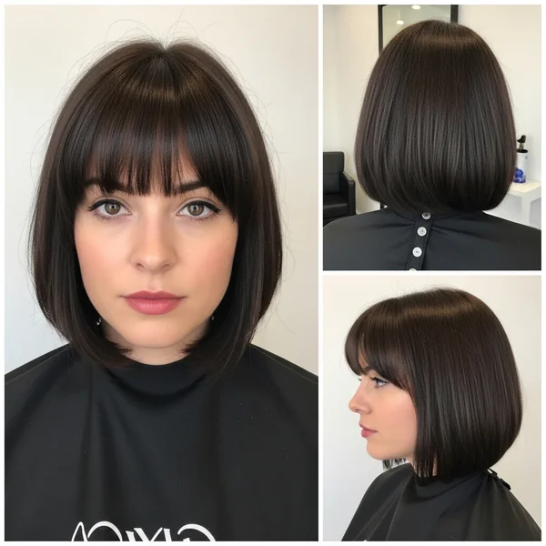 bob with bangs wedding hairstyles