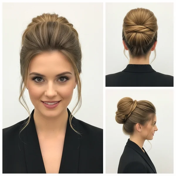 bridesmaid hairstyles high bun