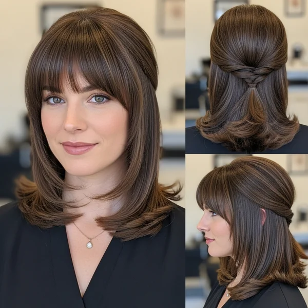 Bridesmaid Hairstyles With Bangs