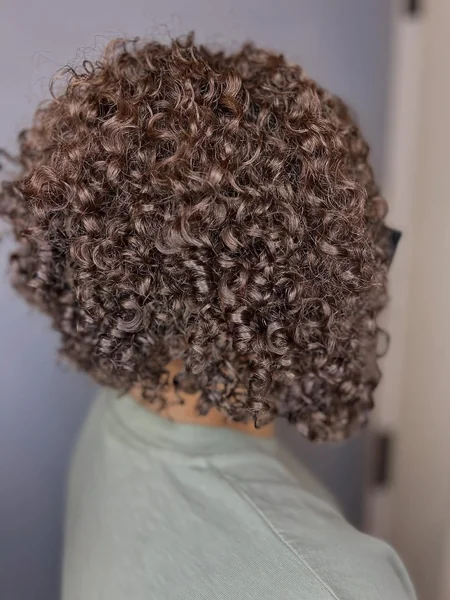 Chic Inky Brown Stacked Bob with Micro Bangs