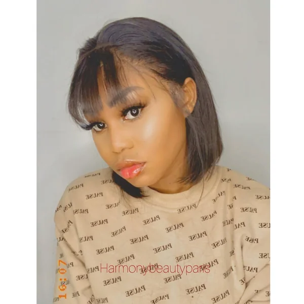 Effortless Parisian Updo with Wispy Split Bangs