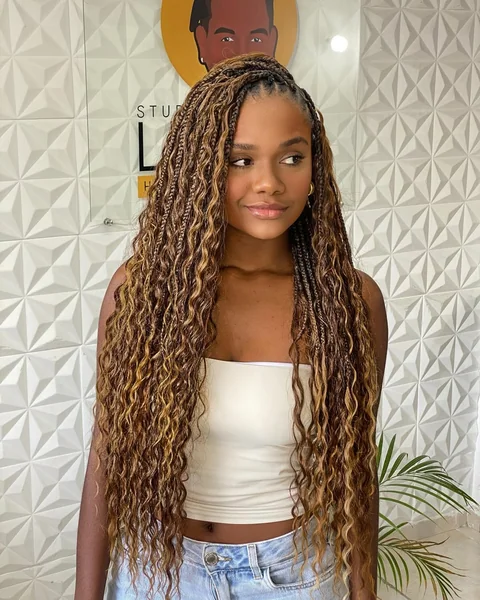 Extra Long Cocoa Brown Knotless Braids