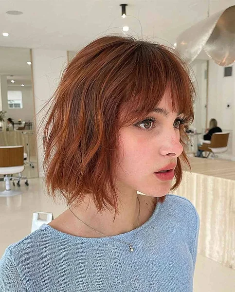 Icy Blonde Blunt Cut Straight Bob