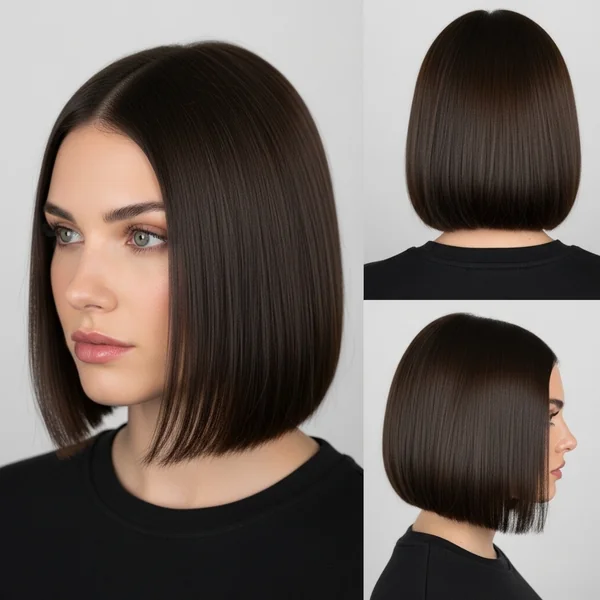 italian bob haircut no bangs
