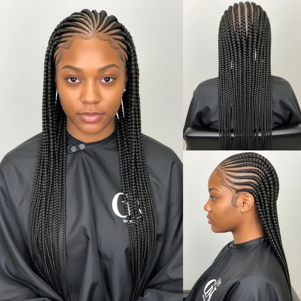 long braids hairstyles cornrow