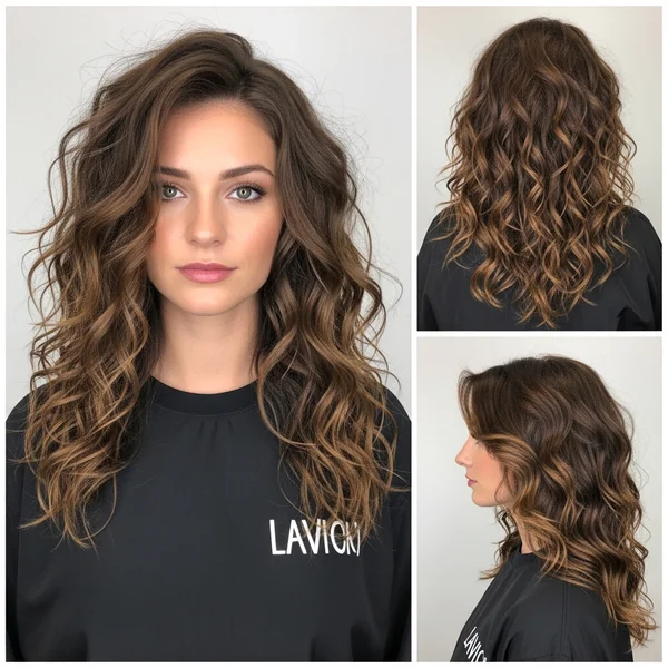 long layered haircuts curly hair