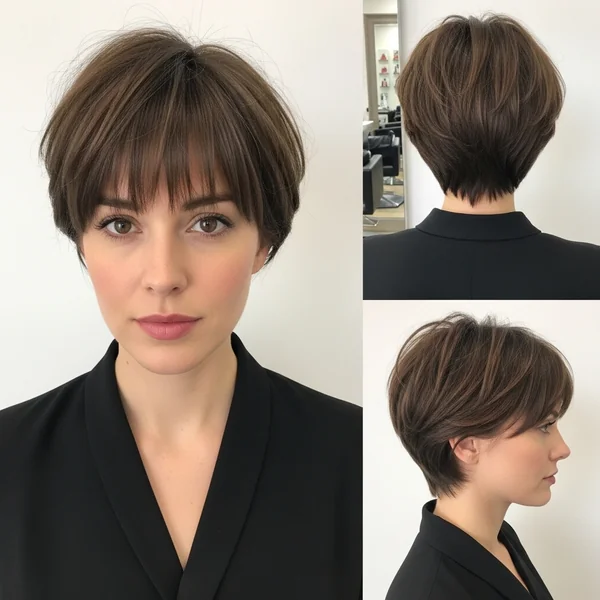 short hair with bangs wedding hairstyles