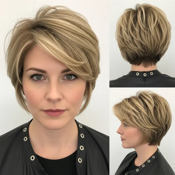 Short Stacked Bob Haircut Fine Hair