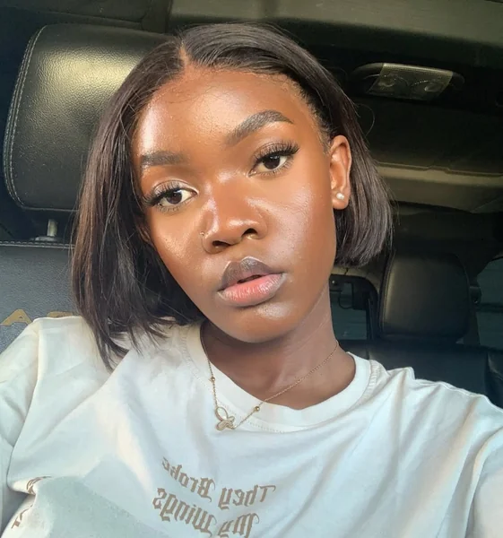 Sleek Espresso Glass Hair Blunt Bob