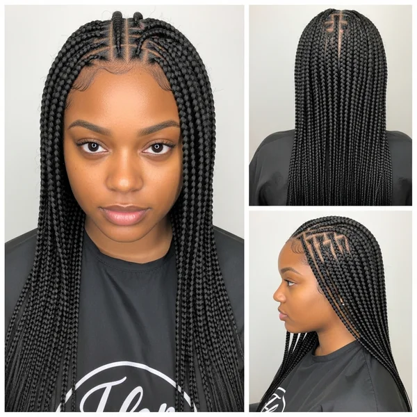 small box braids hairstyles long