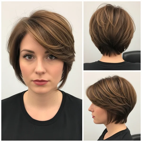 Stacked Inverted Bob Haircuts Short
