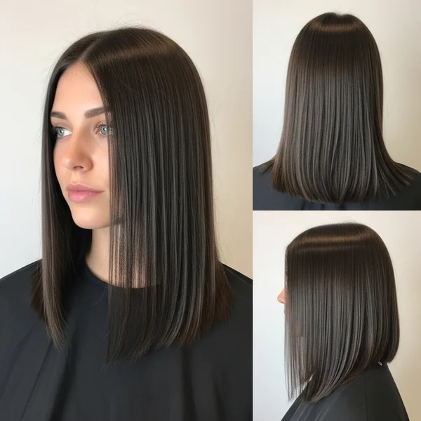 straight long bob haircut