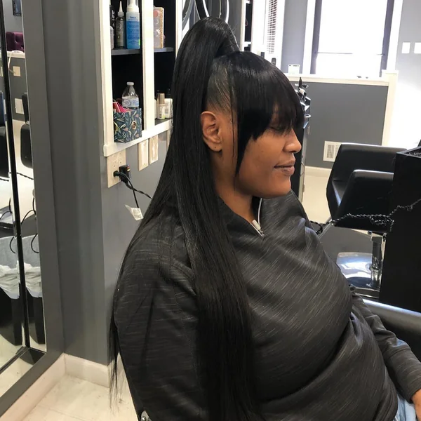 Textured Copper Shag with Choppy Face-Framing Fringe