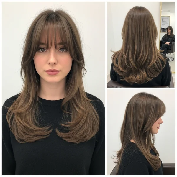 wedding hairstyles for long hair with bangs