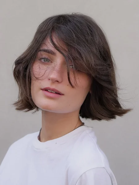 Windswept Italian Bob with Shaggy Face-Framing